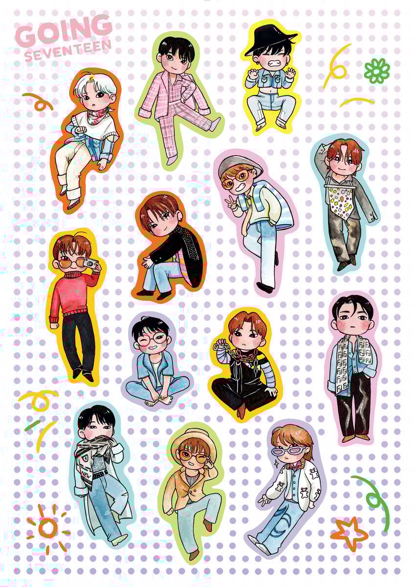 Seventeen stickers | GAYSHI